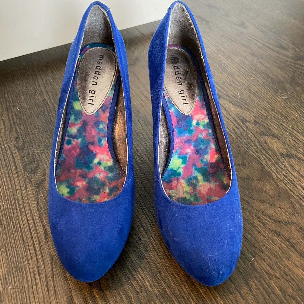 Madden Girl blue heels